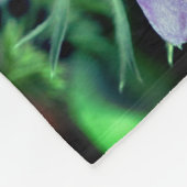 Lila Blume erstellen Ihr eigenes Foto Fleecedecke (Ecke)