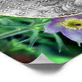 Lila Blume erstellen Ihr eigenes Foto Poster (Ecke)