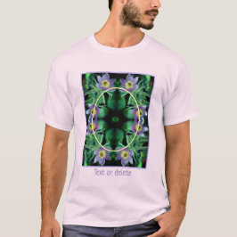 Lila Blume erstellen Ihr eigenes Foto T-Shirt