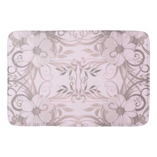 lila, Blume, Fantasie, elegant, mustergültig, subt Badematte (Vorderseite)