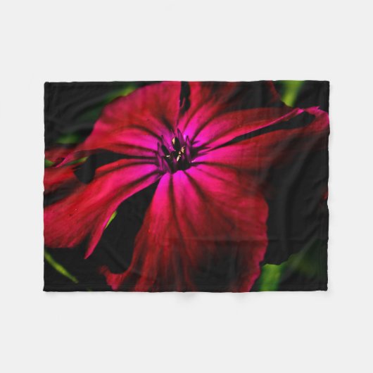 Lila Blume fbcnm Fleecedecke (Vorderseite (Horizontal))