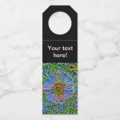 Lila Blume Flaschenanhänger (Vorderseite)