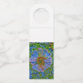 Lila Blume Flaschenanhänger (Rückseite)