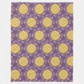 Lila Blume Fleecedecke (Vorderseite)