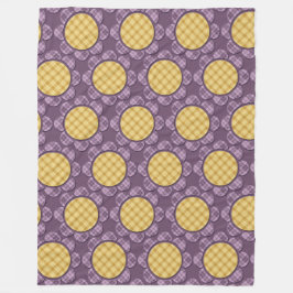 Lila Blume Fleecedecke