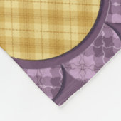 Lila Blume Fleecedecke (Ecke)