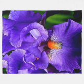 LILA BLUME FLEECEDECKE (Vorderseite (Horizontal))