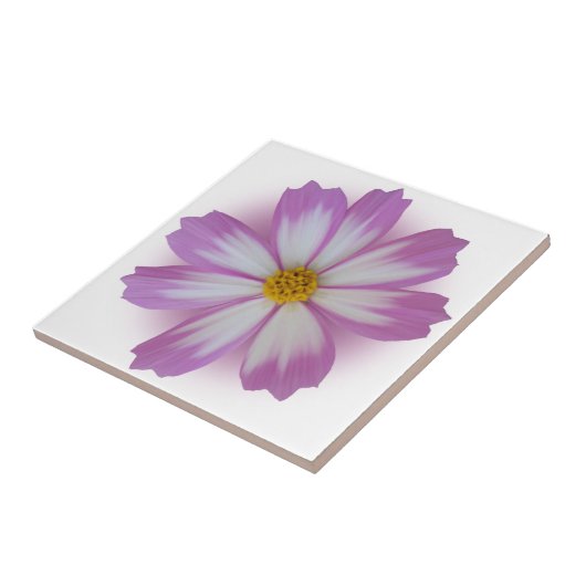 Lila Blume Fliese (Seite)