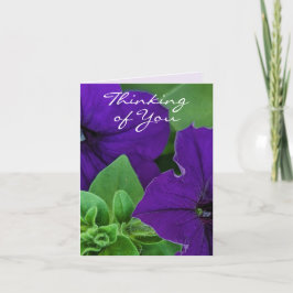 Lila Blume Foto Bibel Verse Denken Sie an Sie Karte