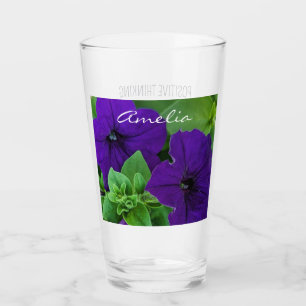 Lila Blume Foto Bible Verse Positives Denken Glas