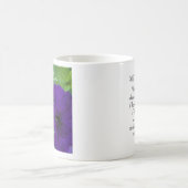 Lila Blume Foto Bible Verse Positives Denken Kaffeetasse (Mittel)