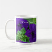 Lila Blume Foto Bible Verse Positives Denken Kaffeetasse (Links)