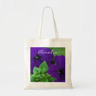 Lila Blume Foto Bible Verse Positives Denken Tragetasche