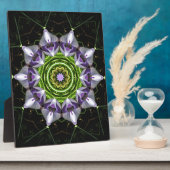 Lila Blume Fotoplatte (Seite)