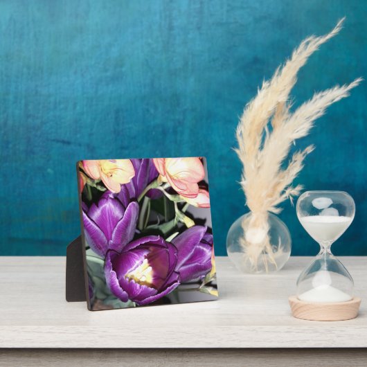 Lila Blume Fotoplatte (InSitu)