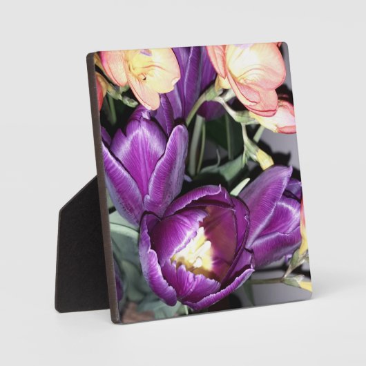 Lila Blume Fotoplatte (Vorderseite)