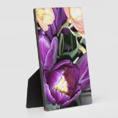 Lila Blume Fotoplatte (Seite)