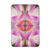 LILA BLUME - Fraktal Art - Badematte (Vorderseite Vertikal)