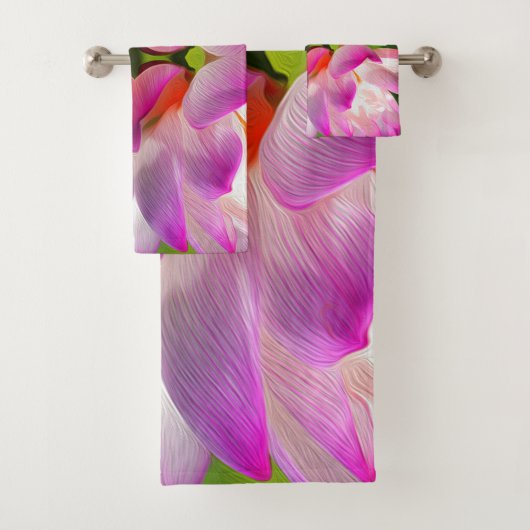 LILA BLUME - Fraktal Art - Badhandtuch Set (Insitu)