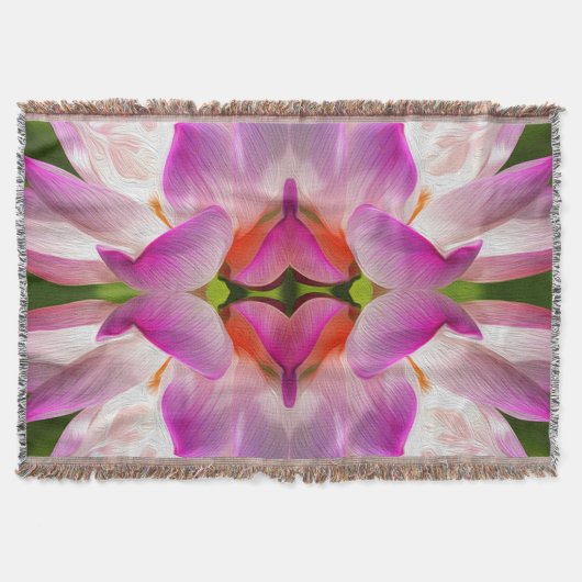 LILA BLUME - Fraktal Art - Decke (Vorderseite)