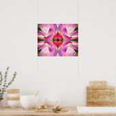 LILA BLUME - Fraktal Art - Poster (Küche)
