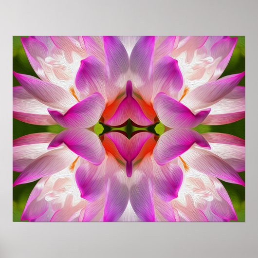 LILA BLUME - Fraktal Art - Poster (Vorne)