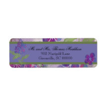 Lila Blume für benutzerdefinierte Adressbezeichnun