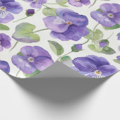 Lila Blume für Wasserfarben Geschenkpapier (Ecke)