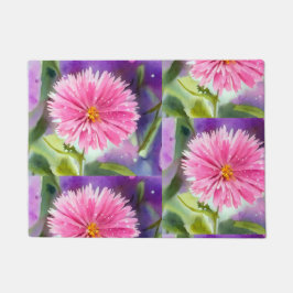 Lila Blume Fußmatte