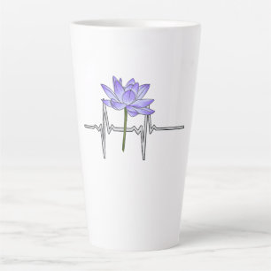 Lila Blume Gärtner Milchtasse