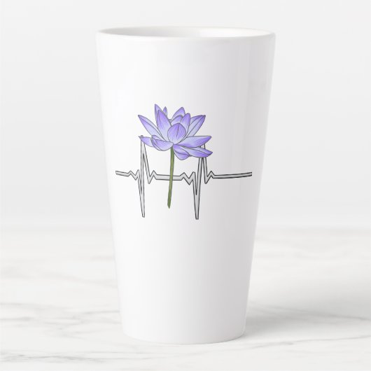 Lila Blume Gärtner Milchtasse (Vorderseite)