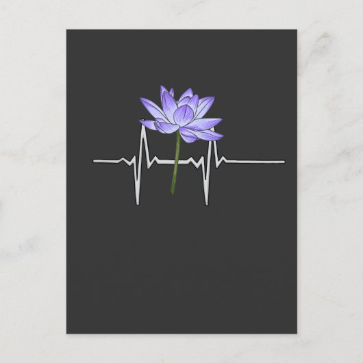 Lila Blume Gärtner Postkarte (Vorderseite)