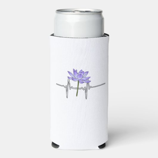 Lila Blume Gärtner Selters Dosenkühler (Seltzer Vorderseite)