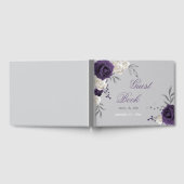 lila Blume Gästebuch (Voll)