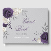 lila Blume Gästebuch (Vorderseite)