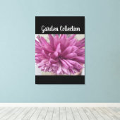 Lila Blume gearbeitete Leinwand (Insitu (Holzboden))