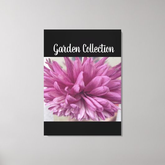 Lila Blume gearbeitete Leinwand (Vorderseite)