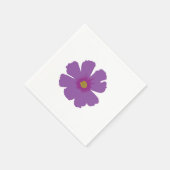 Lila Blume Geburtstag Serviette (Ecke)