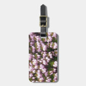 Lila Blume Gepäckanhänger (Vorderseite vertikal)