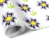 LILA BLUME GESCHENKPAPIER (Rolleneckpunkt)