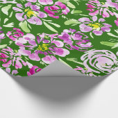 Lila Blume Geschenkpapier (Ecke)