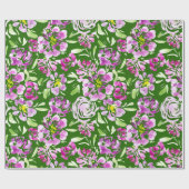 Lila Blume Geschenkpapier (Flach)