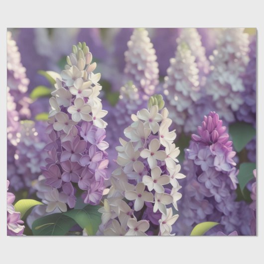 Lila Blume Geschenkpapier (Flach)