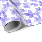Lila Blume Geschenkpapier (Rolleneckpunkt)