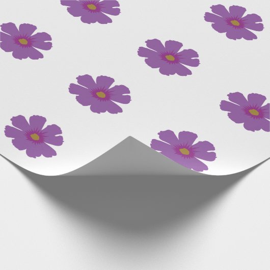 Lila Blume Geschenkpapier (Ecke)