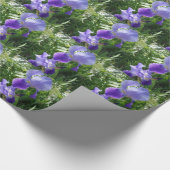 Lila Blume Geschenkpapier (Ecke)
