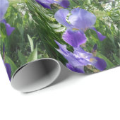 Lila Blume Geschenkpapier (Rolleneckpunkt)