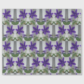 Lila Blume Geschenkpapier (Flach)