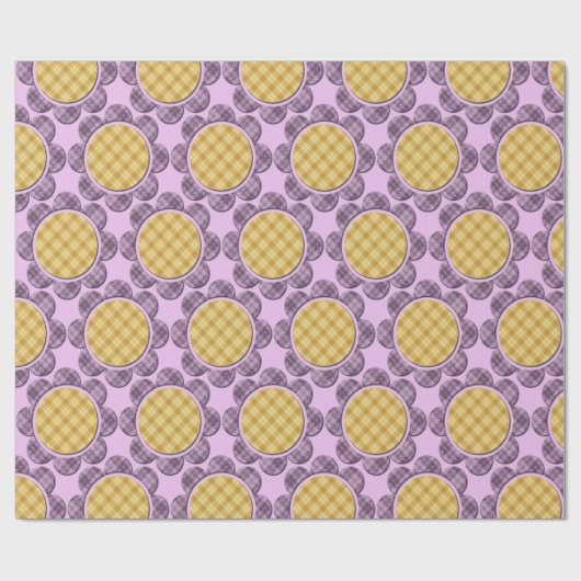 Lila Blume Geschenkpapier (Flach)