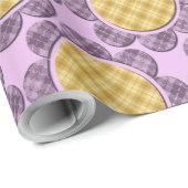 Lila Blume Geschenkpapier (Rolleneckpunkt)